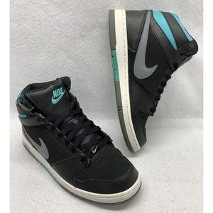 Nike Prestige IV High Top Sneakers 584614-003 Black Tropical Teal Gray Mens 11.5